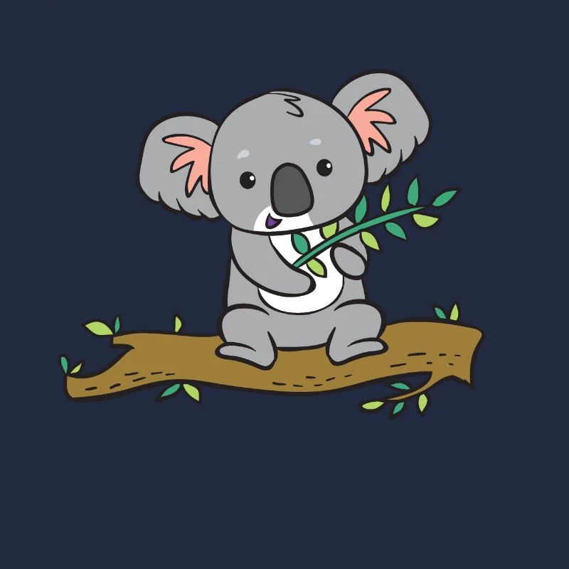 Koala - mit Eukalyptus auf Baum