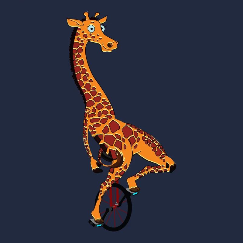 Monocycle, girafe monocycle