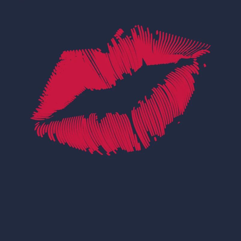 Baiser lèvres rouge à lèvres baiser bouche bisous
