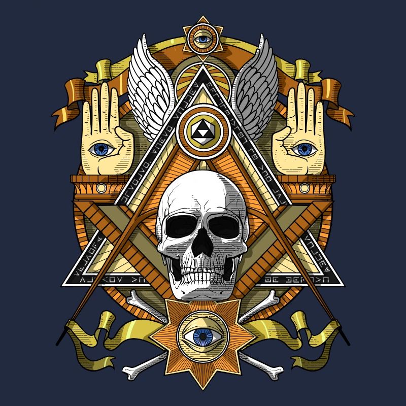 Masonic Illuminati Skull