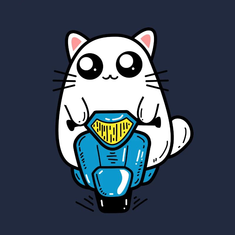 Katze Motorroller