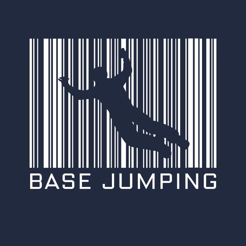 Base jumping hobby with barcode