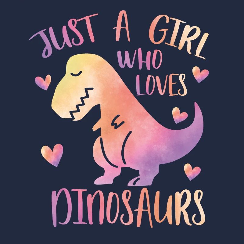 Nur ein Mädchen, das Dinosaurier liebt