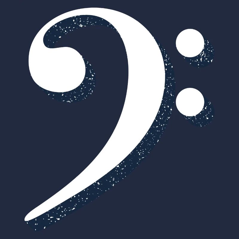 Clé de basse avec l'univers des étoiles de l'espace