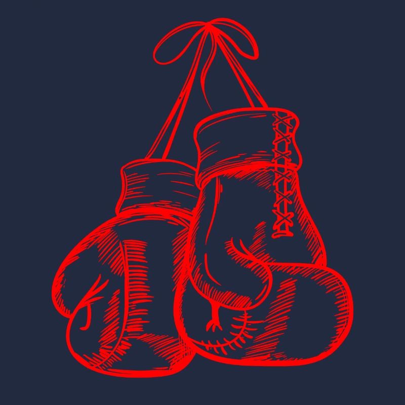 Rote Boxhandschuhe