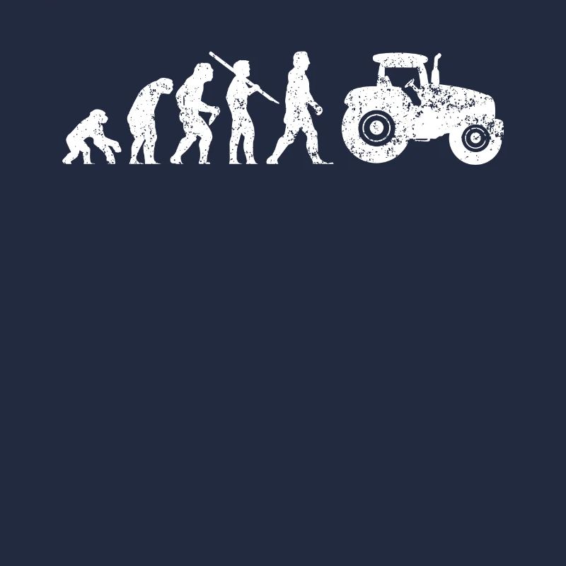 Traktor Evolution vom Affen zum Traktorfahrer