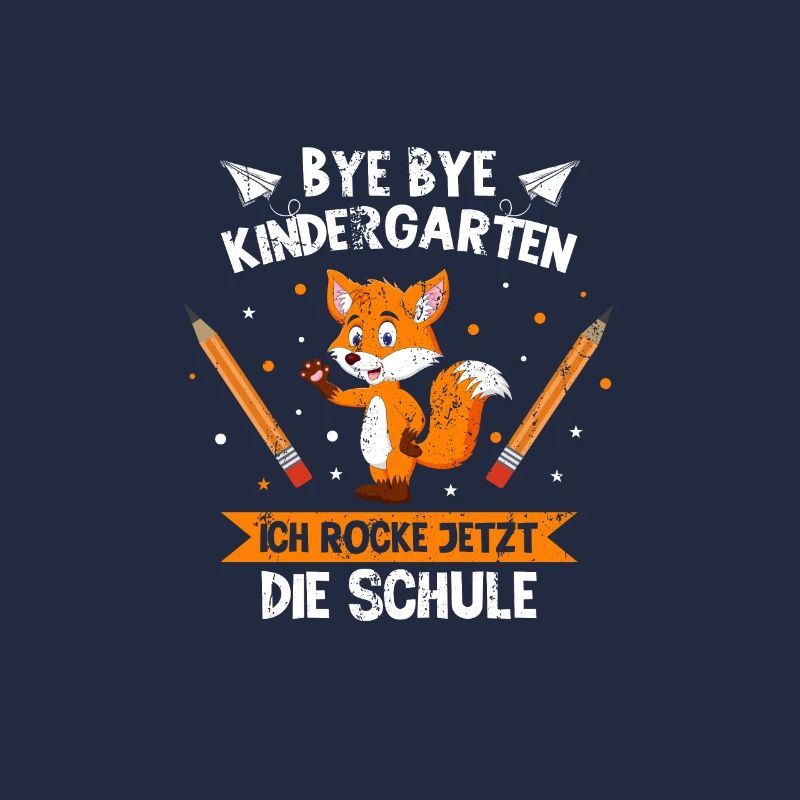 Bye Bye Kindergarten Einschulung Fuchs Geschenk