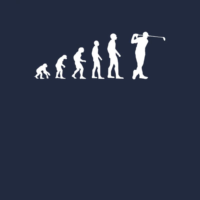 Golf Evolution des Menschen Golfer