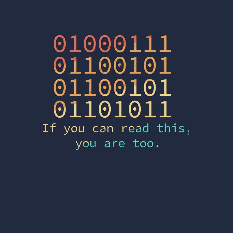 Programmierer, wenn Sie diesen Binärcode lesen kön