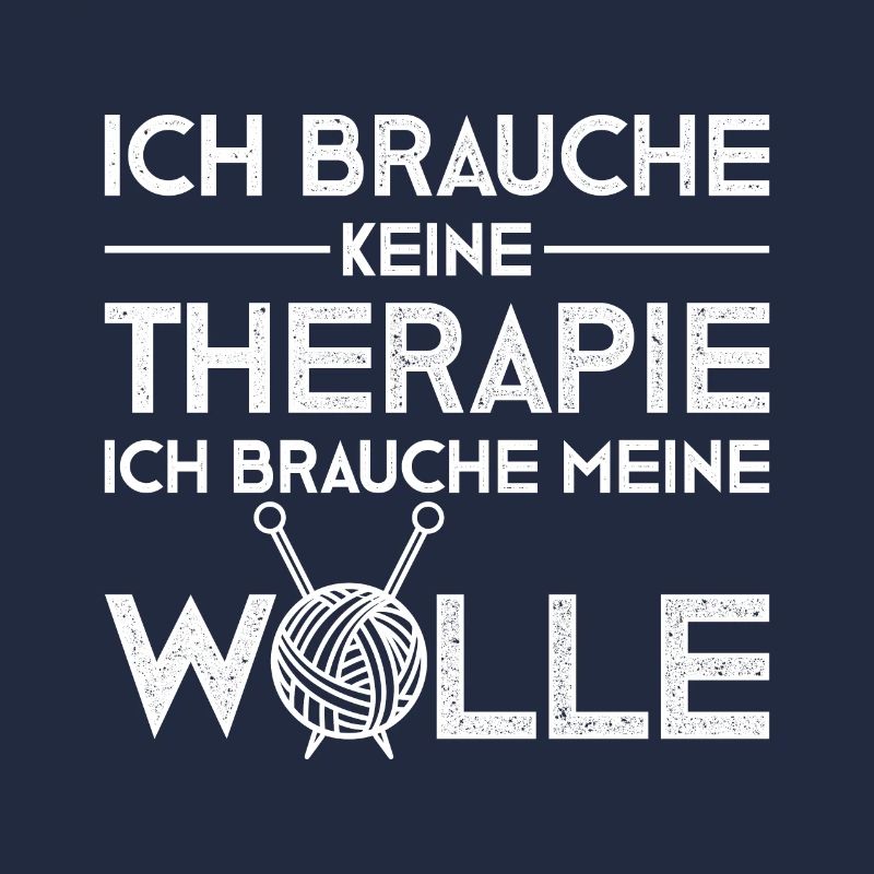 Witziger Strickerin Wolle Spruch