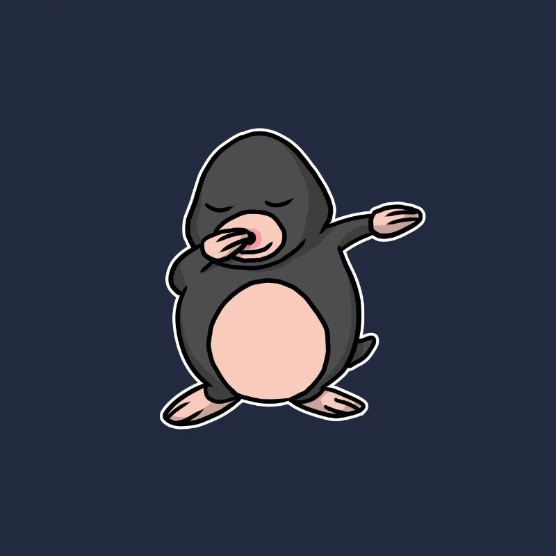 Funny Dabbing Mole Dab Dance Talpidae Lover Gift