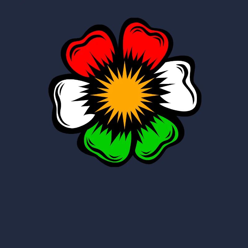 drapeau kurdistan kurdi azadi fleur gül