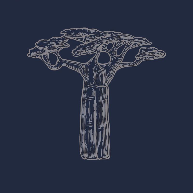 Baobab Bäume Liebhaber Geschenk Afrika Grafik