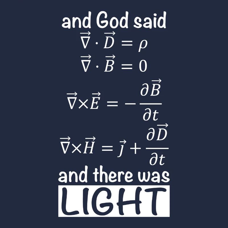 Maxwell equation physics nerd joke