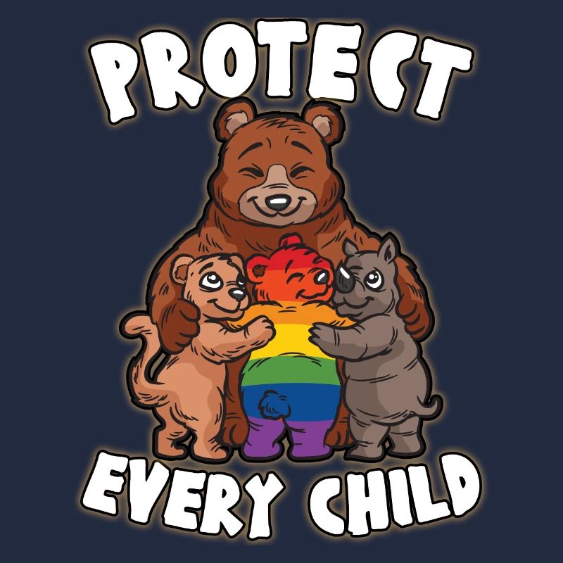 PROTECT EVERY CHILD Mutterliebe schwuler Bär LGBTQ