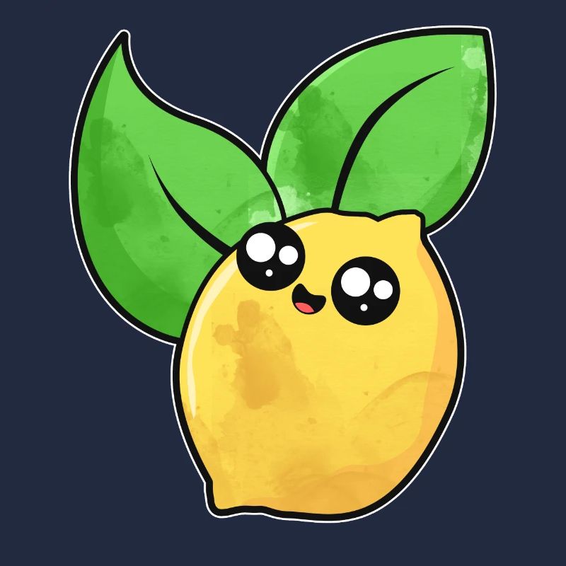 Visage de citron mignon
