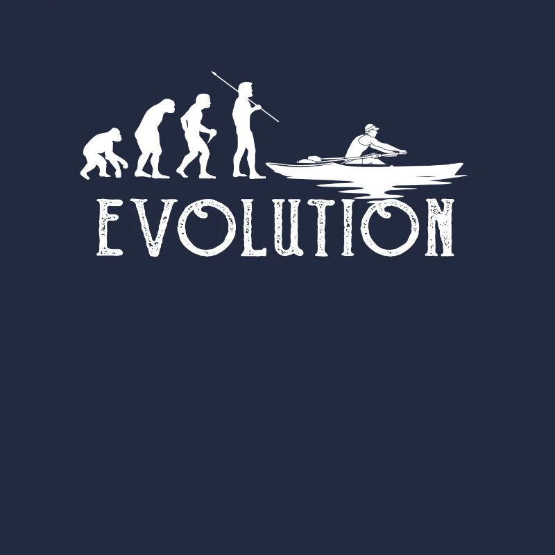 Rudern Evolution Geschenk Ruderer Mann