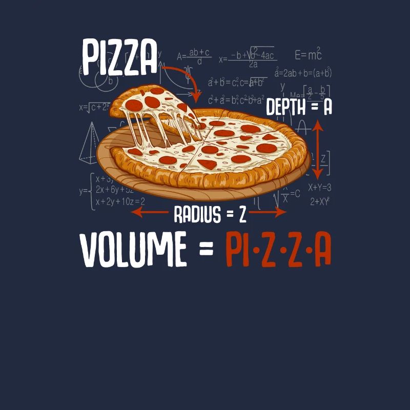 Pizza math formula physics science
