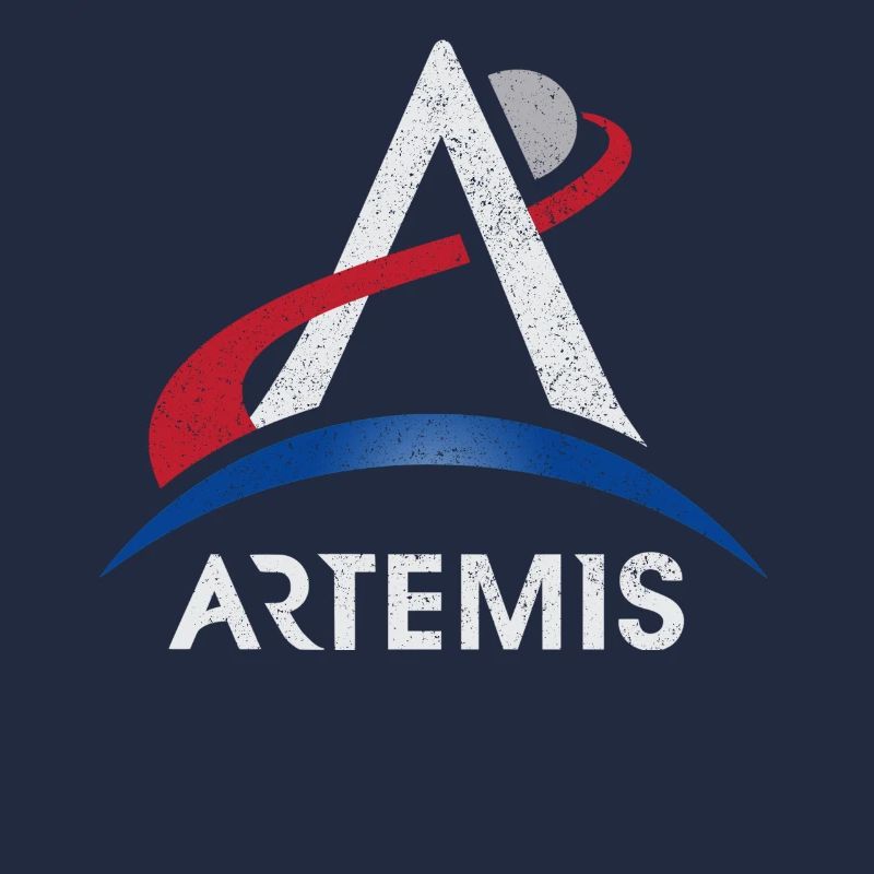 Artemis Program Logo Moon Mars Space Nasa Lunar Mi