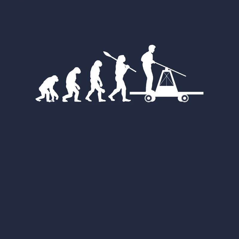 Evolution des Menschen zur Draisine Leidenschaft