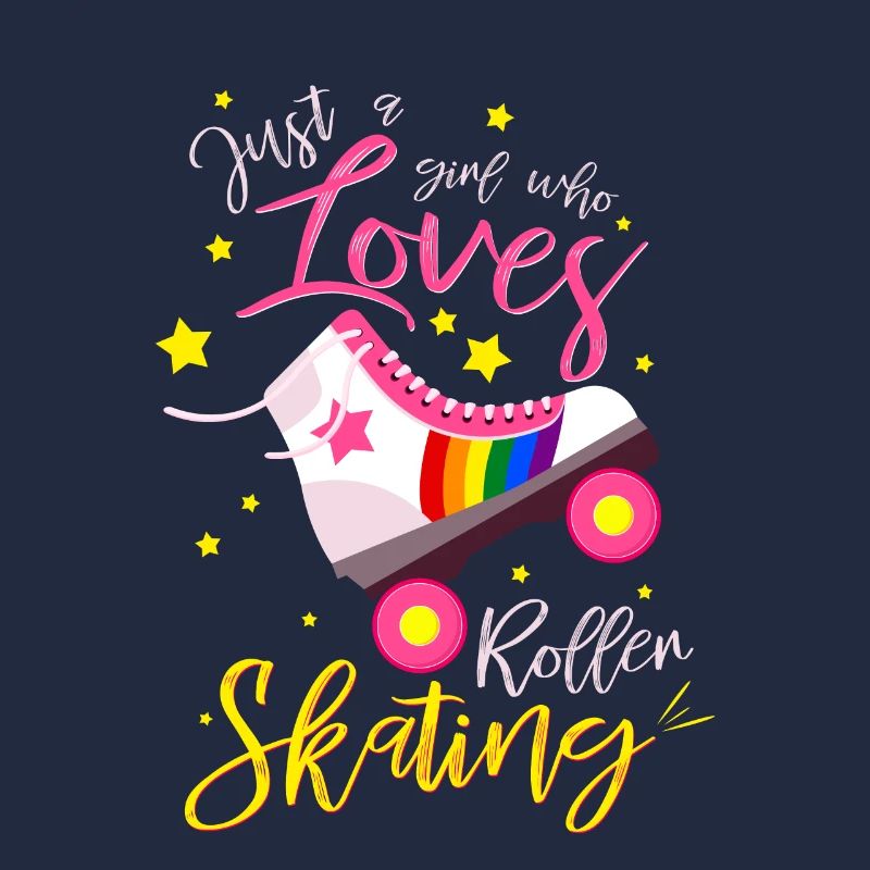 Ein Mädchen das Rollschuhe liebt Geschenkidee