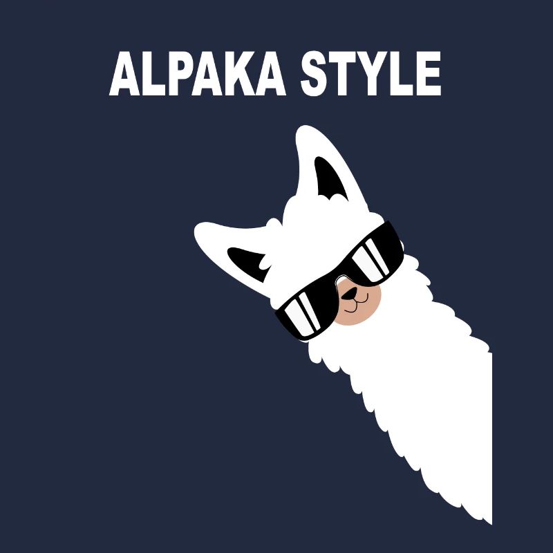 Style alpaga drôle de conception d'alpaga disant