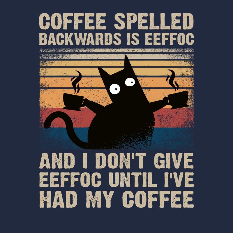 Café épelé à l'envers est caféine eeffoc café