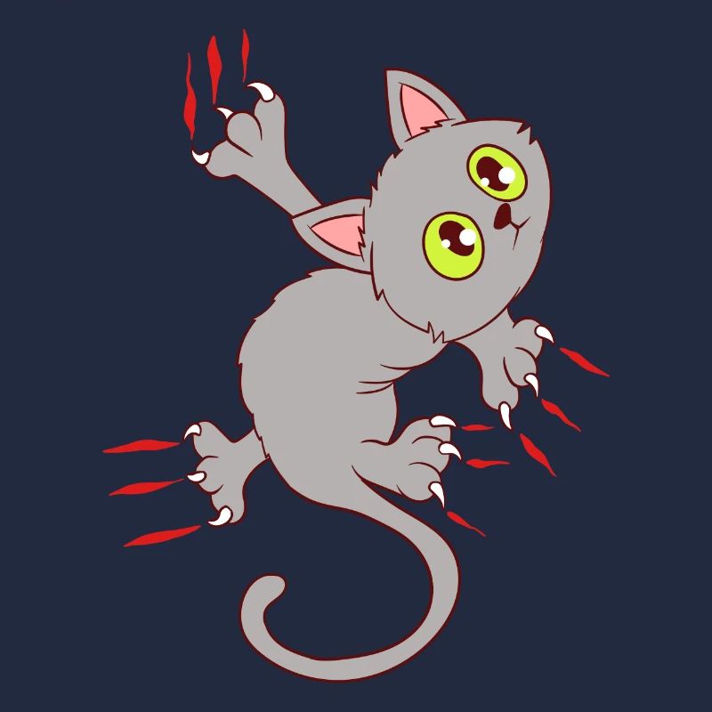 Chat drôle design Loue chat chat gratter