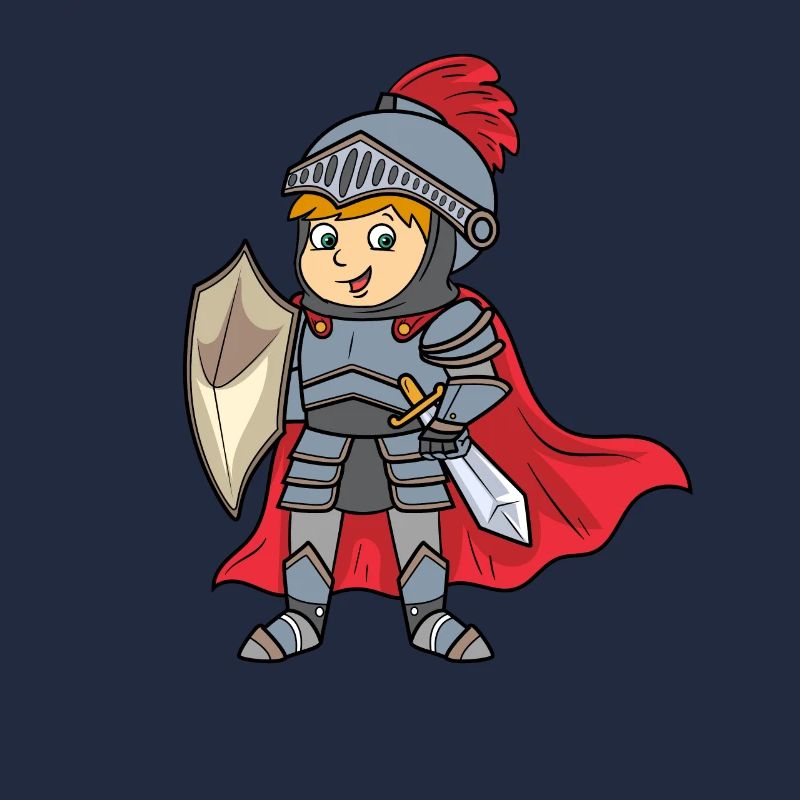 Chevalier amical comme conception de cadeau d'anniversaire