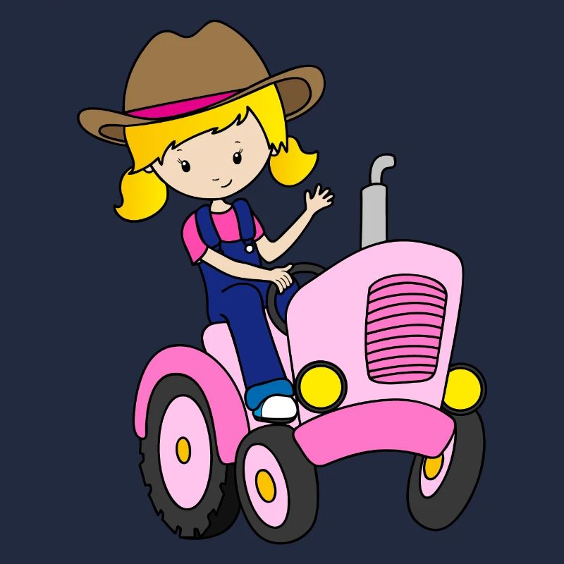 Traktorfahrer Mädchen Damen Bauer Kinder Geschenk
