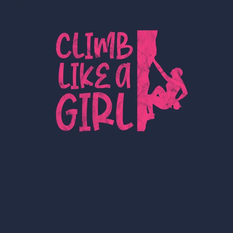 Klettern Mädchen Kletterer Bergsteigen Geschenk