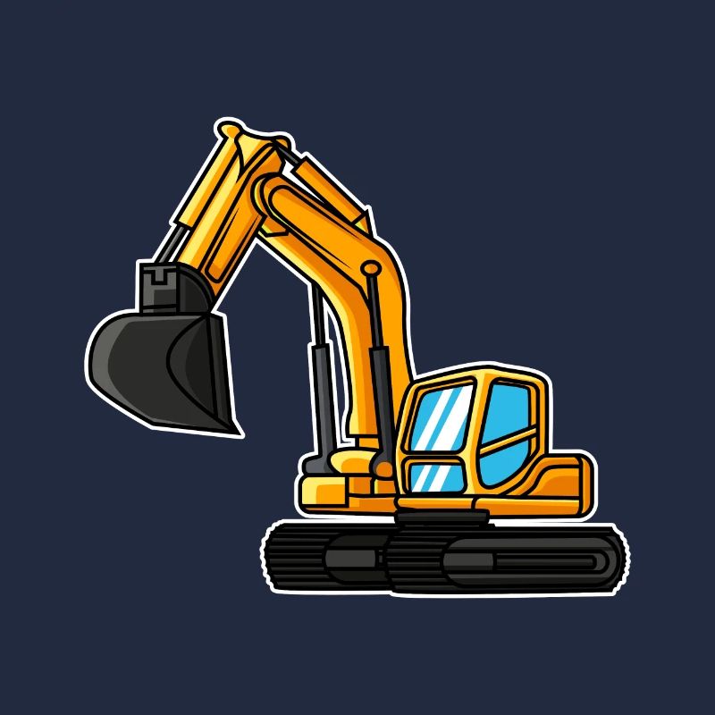 Bagger Geschenkidee Kind Baggerfahrer Baustelle