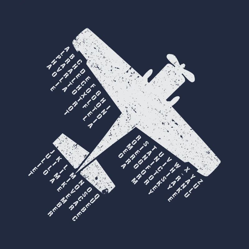 Flugzeug-Pilot Phonetisches Alphabet Geschenk