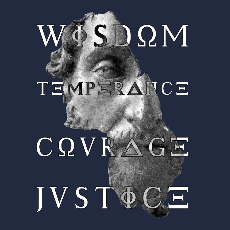 Vertus blanches du stoïcisme Sagesse Courage Justice