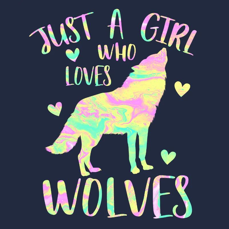 Nur ein Mädchen, das Wölfe liebt