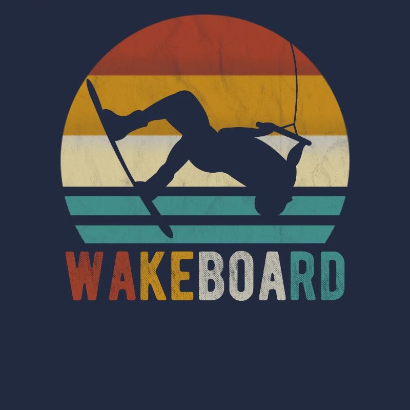 Wakeboard Wakeboarder Wakeboard Wake rétro