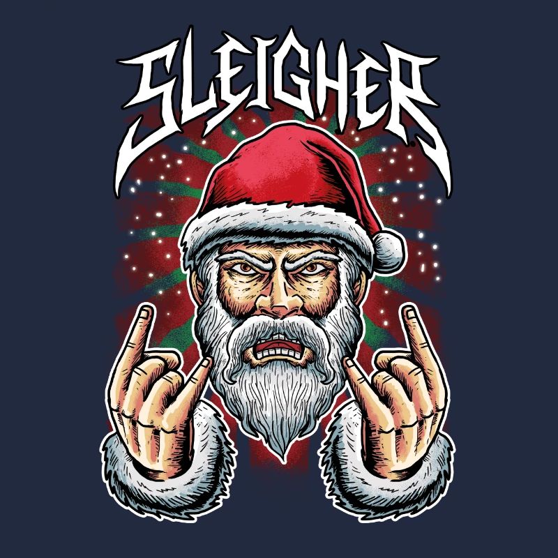 Pull de Noël à bascule Santa Claus Sleigher