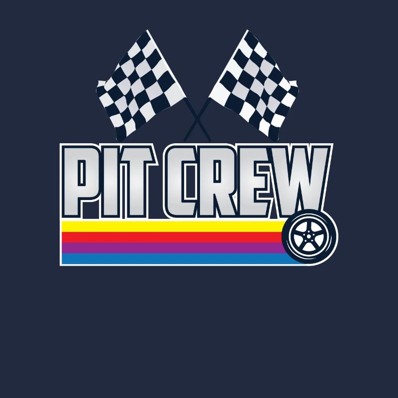 Pit Équipage Racing Car Driver Idea Pit Crew