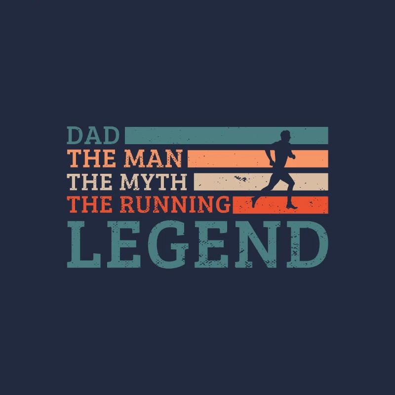 Conception de course de jogging pour un coureur fan