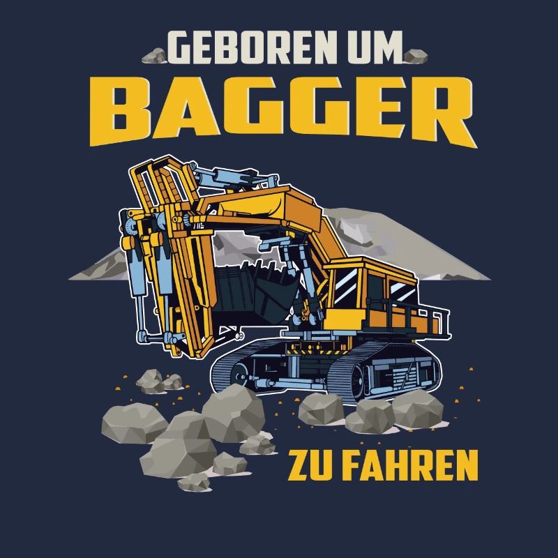 Bagger Baumaschinen Baggerfahrer Geschenkidee