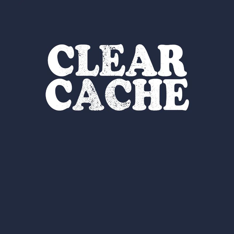 Effacer le cache cadeau du programmeur Nerd Geek