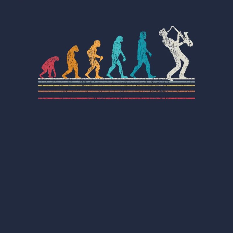 Saxophon Evolution Sax Retro Geschenk