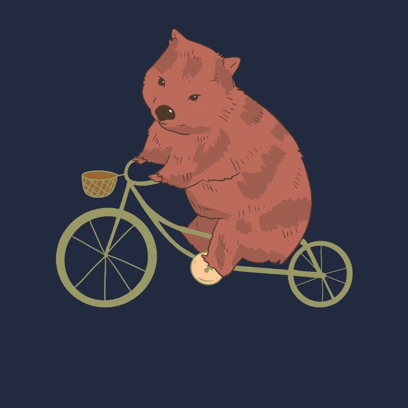 Cycliste Wombat