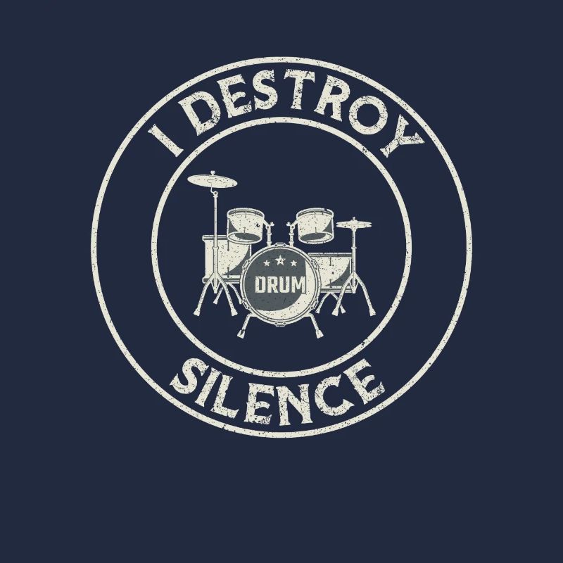 I Destroy Silence Drums Drum Set ... batteur