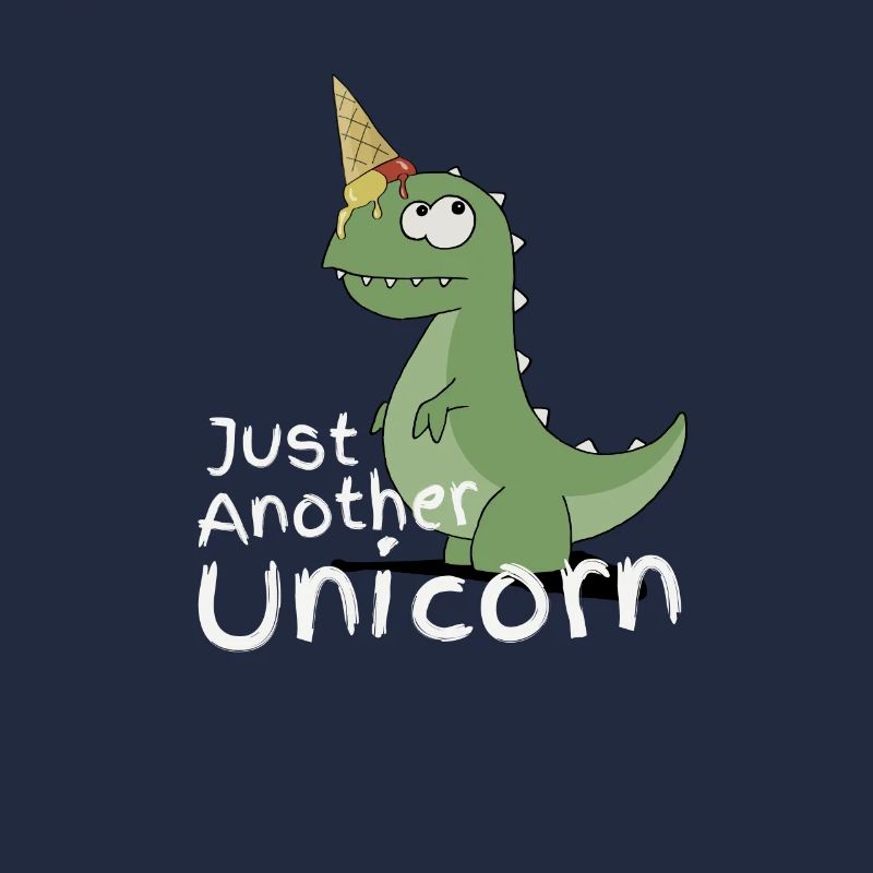 Just Another Unicorn Dinosaurier Einhorn mit Eis
