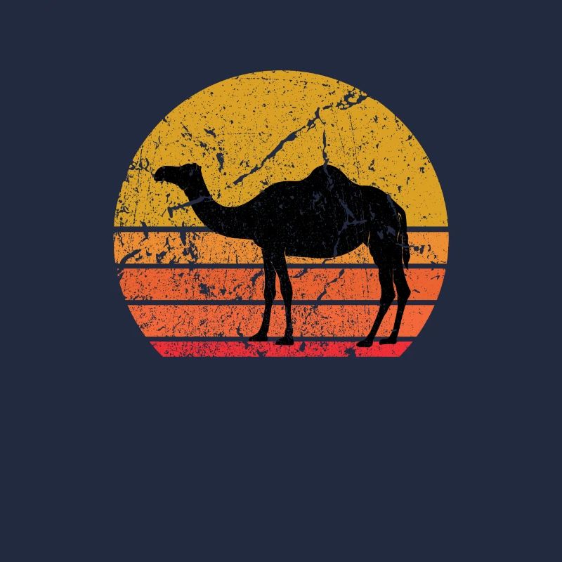 Retro Sonne Kamel Dromedar Geschenk