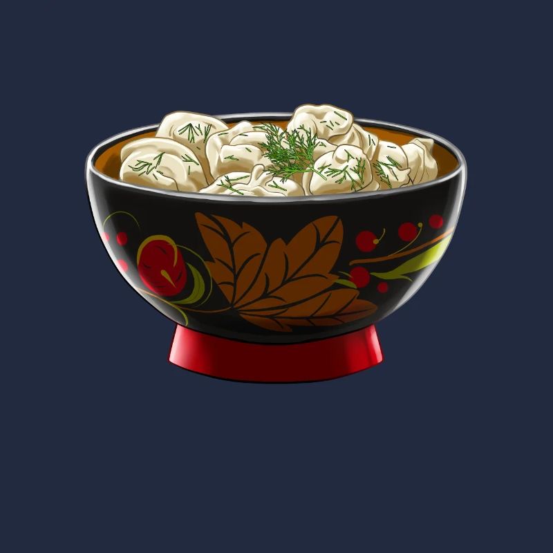 Russie Pelmeni Teller