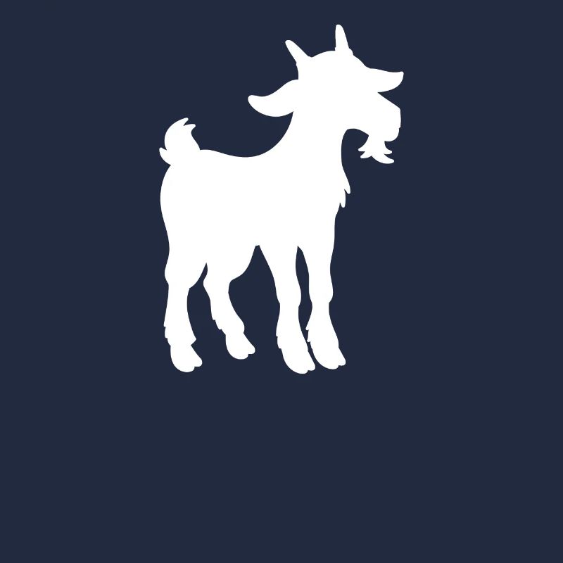 Chèvre bouc bouc dans l’ombre silhouette
