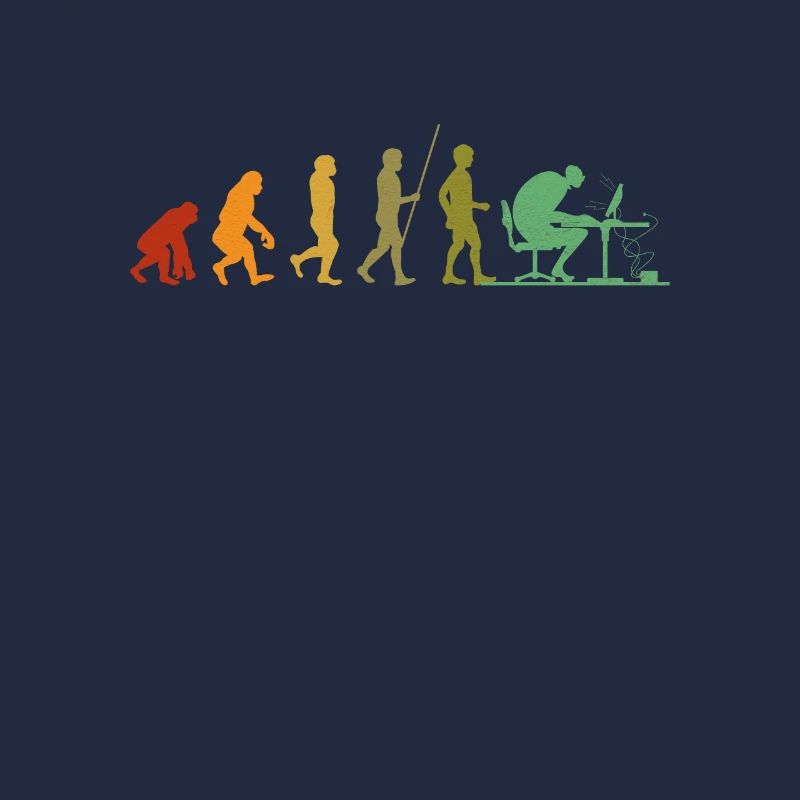 Computer Evolution Computerfreak Programmierer