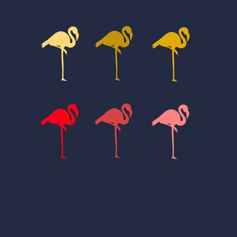 Flamingo Bunt Farbenfroh
